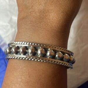 Sterling Silver Cuff Bracelet (.925 Mexico TR-24)